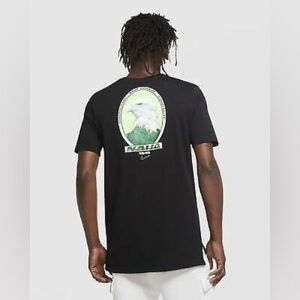 Nike Naija Nigeria Super Eagles Graphic T-Shirt Black Cotton Tee Size XXL